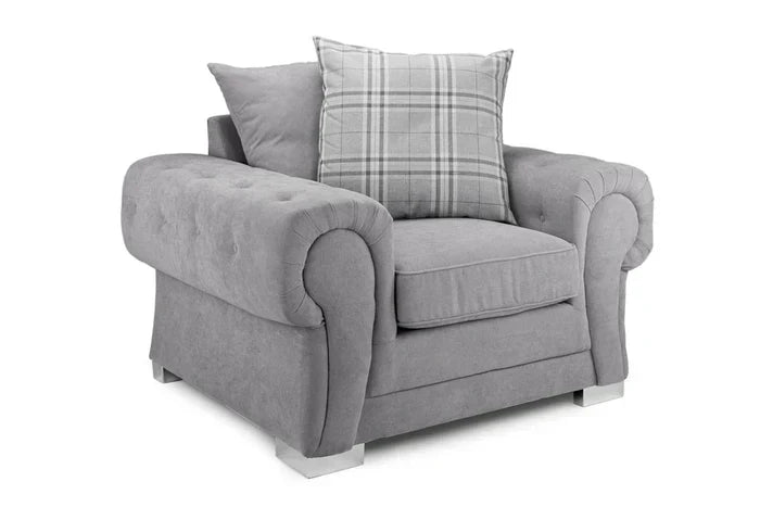 Sofista Mayfair Scatterback Armchair – Relaxed Luxury Accent Chair with Plush Cushions UK