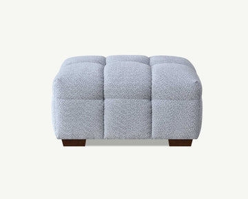 Tribeca Footstool in Pearl Boucle - Sofista Living LTD 