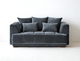 Gramercy Sofa in Steel Velvet