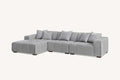 Sofista Leanord Left Corner Sofa in Cloudy Grey Boucle - Sofista Living LTD 