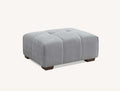 Leanord Footstool in Cloudy Grey Boucle - Sofista Living LTD 