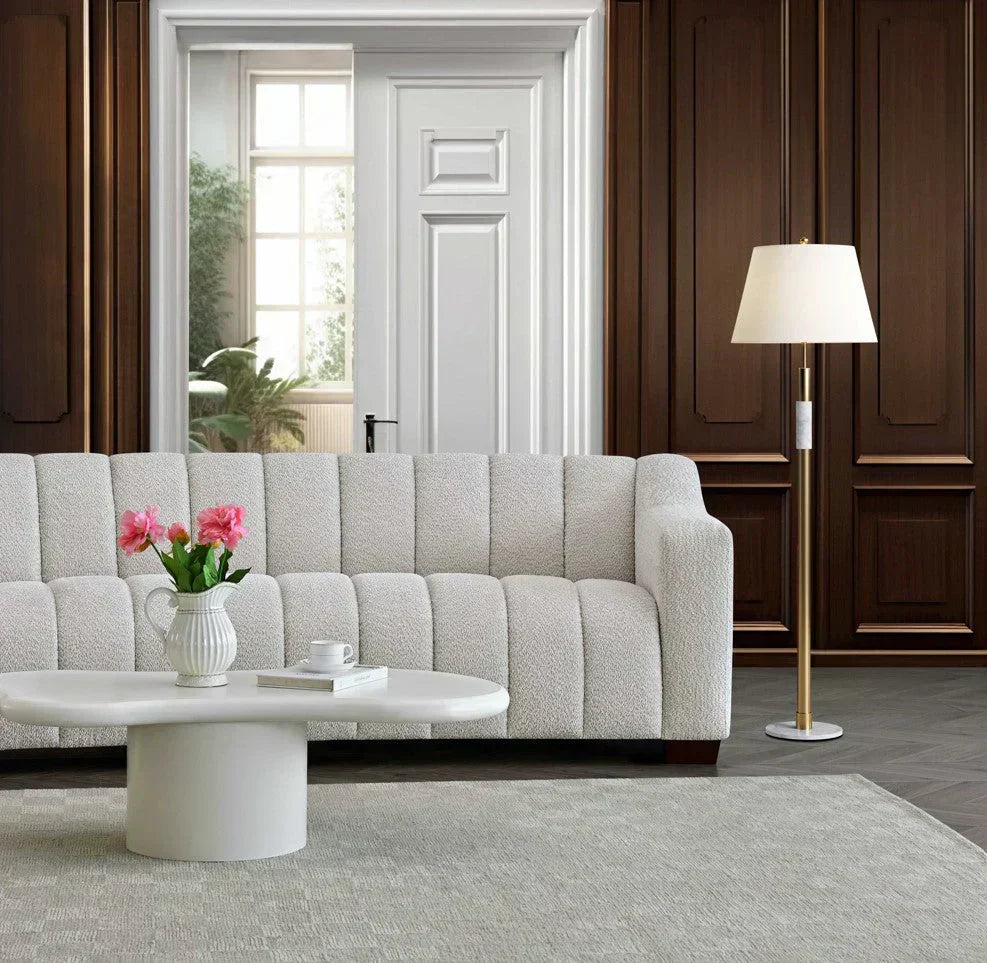 Astoria sofa in Oatmeal Boucle Fabric - Sofista Living LTD 