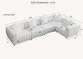 Lottie Right Corner Sofa in Polar Boucle - Sofista Living LTD 