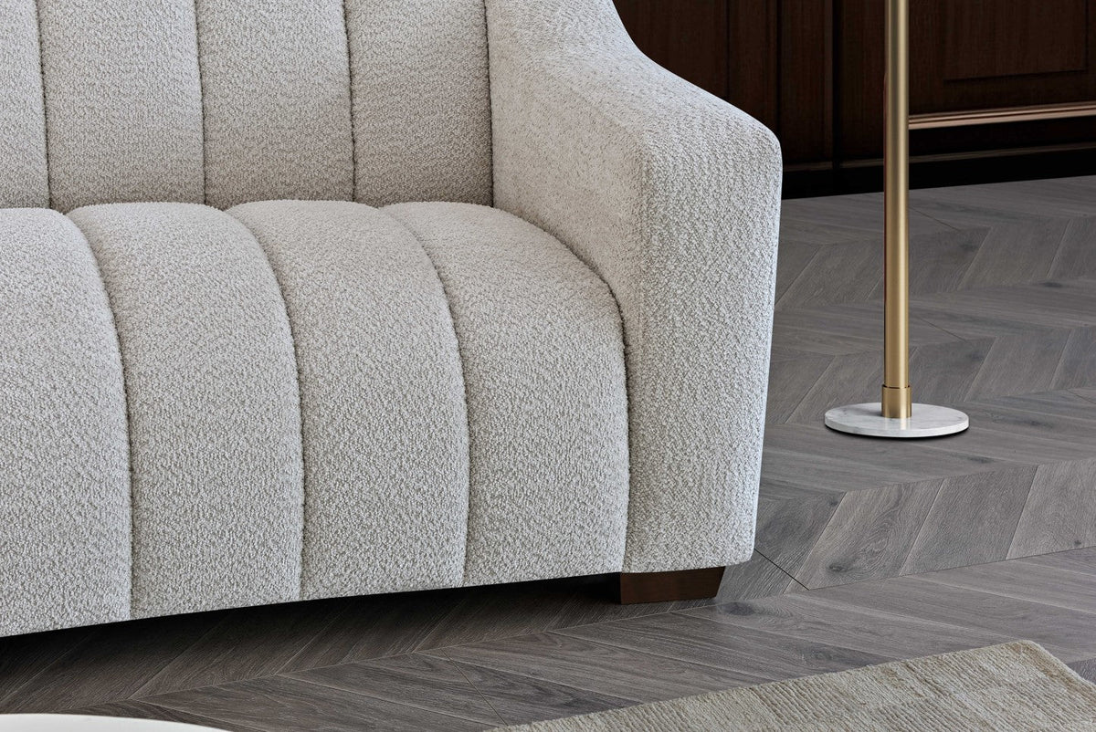 Astoria sofa in Oatmeal Boucle Fabric - Sofista Living LTD 