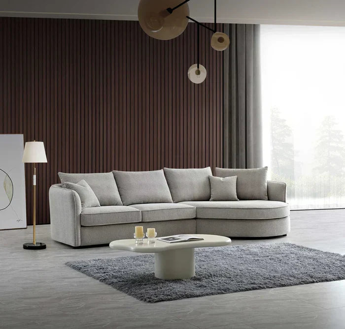 Sofista Rubin Right Corner Sofa in Charcoal Boucle - Sofista Living LTD 