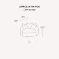 Sofista Cream Boucle Love Seat - Sofista Living LTD 