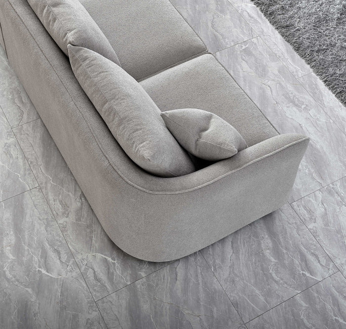 Sofista Rubin Right Corner Sofa in Charcoal Boucle - Sofista Living LTD 