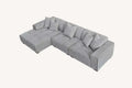 Leanord Corner Sofa in Cloudy Grey Boucle - Sofista Living LTD 