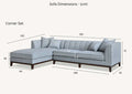 Sofista Left Cooper Sofa in Dolphin Boucle - Sofista Living LTD 