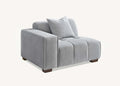 Leanord Corner Sofa in Cloudy Grey Boucle - Sofista Living LTD 
