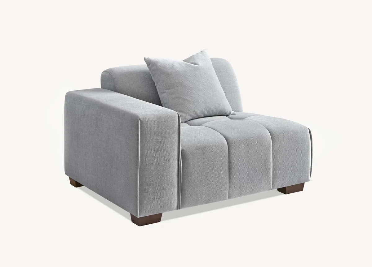 Leanord Corner Sofa in Cloudy Grey Boucle - Sofista Living LTD 