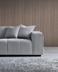 Leanord Corner Sofa in Cloudy Grey Boucle - Sofista Living LTD 