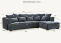 Gramercy Sofa in Steel Velvet - Sofista Living LTD 