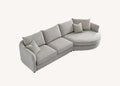 Sofista Rubin Right Corner Sofa in Charcoal Boucle - Sofista Living LTD 