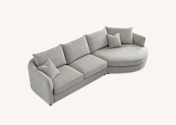 Sofista Rubin Right Corner Sofa in Charcoal Boucle - Sofista Living LTD 