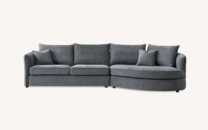 Sofista Rubin Right Corner Sofa in Charcoal Boucle - Sofista Living LTD 