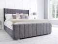 Porto Lined Wingback Bed - Sofista Living LTD 