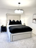Victoria Luxury Bed with Contrast Piping - Sofista Living LTD 