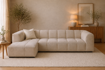 Sofista Pearl L Shape Sofa Left Chaise | Luxury Corner Sofa UK
