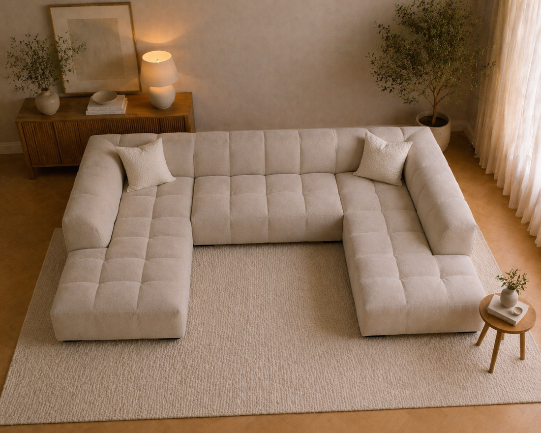 Sofista Pearl U Shape Sofa | Large Luxury Sofa UK