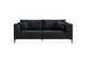Lenox 3 Seater Sofa in Steel Velvet