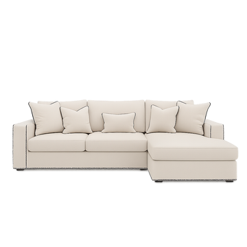 Sofista Mayfair Right Corner Sofa with Black Piping - Sofista Living LTD 