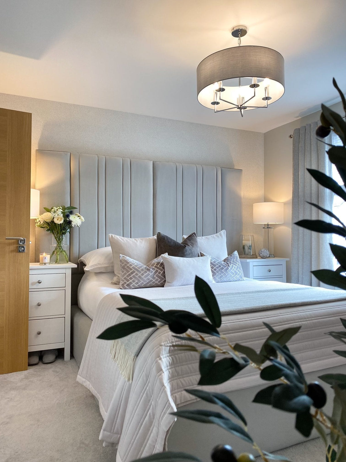 Corinthia Wide Headboard Bed - Sofista Living LTD 
