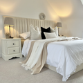 Fitzroy Wide Headboard Bed – Luxury Premium Wide Upholstered Headboard Bed Frame UK