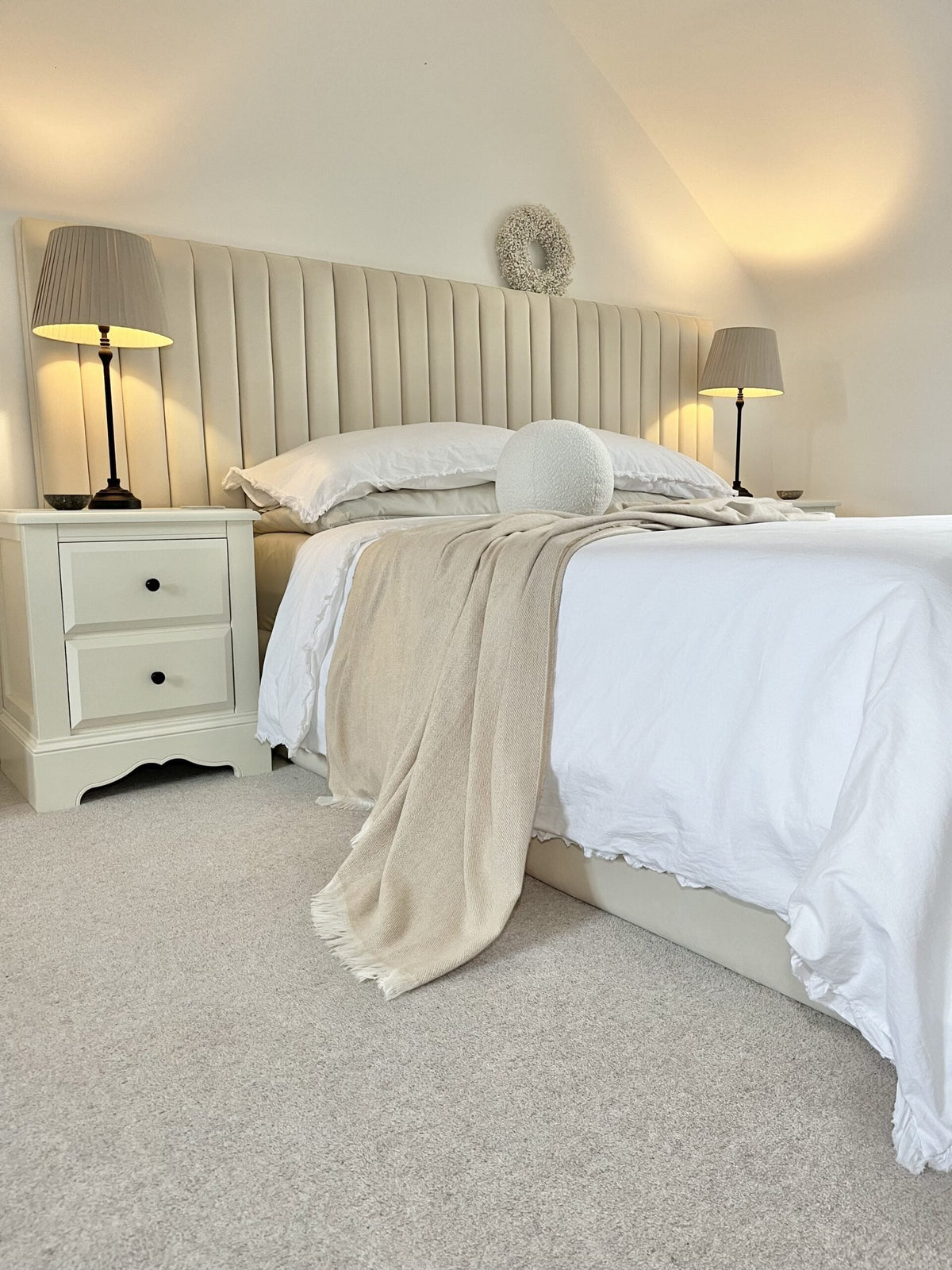 Fitzroy Wide Headboard Bed - Sofista Living LTD 