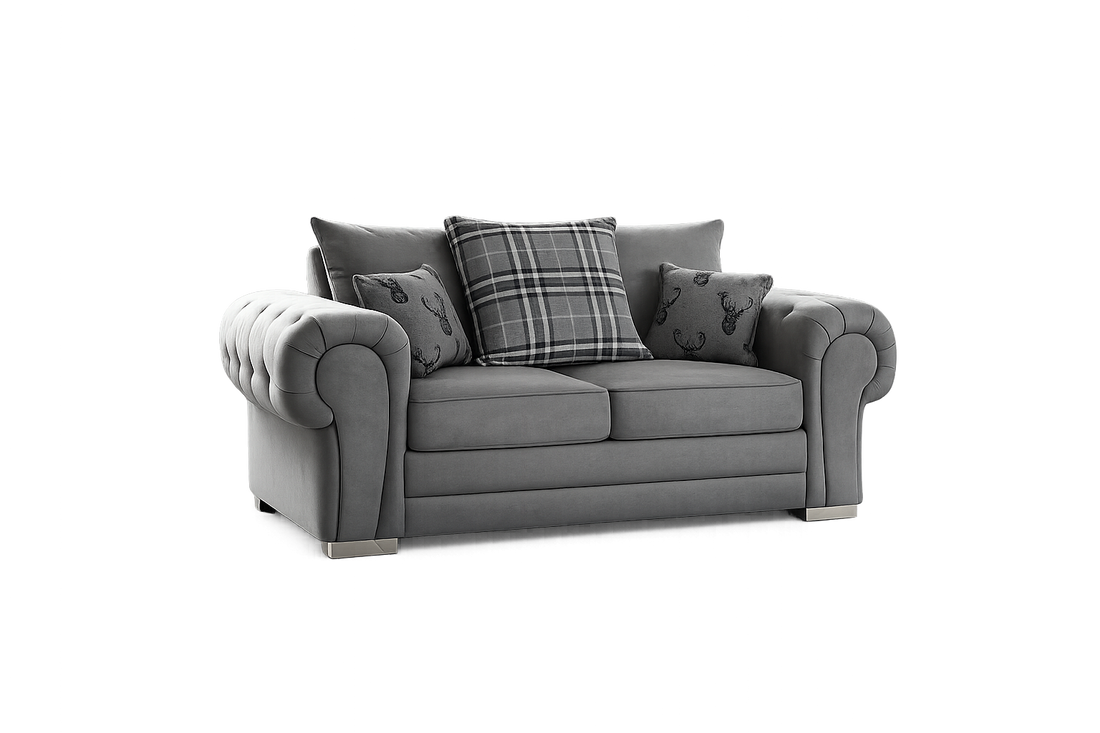Sofista Mayfair 2 Seater Scatterback Sofa – Relaxed Luxury Loveseat with Plush Cushions UK