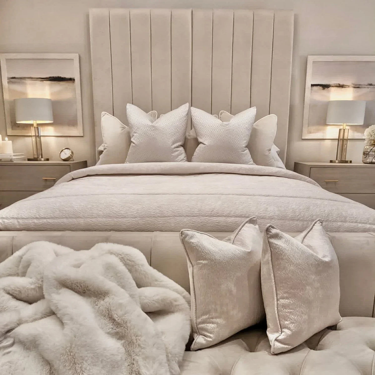 Westminster Luxury Panelled Bed - Sofista Living LTD 