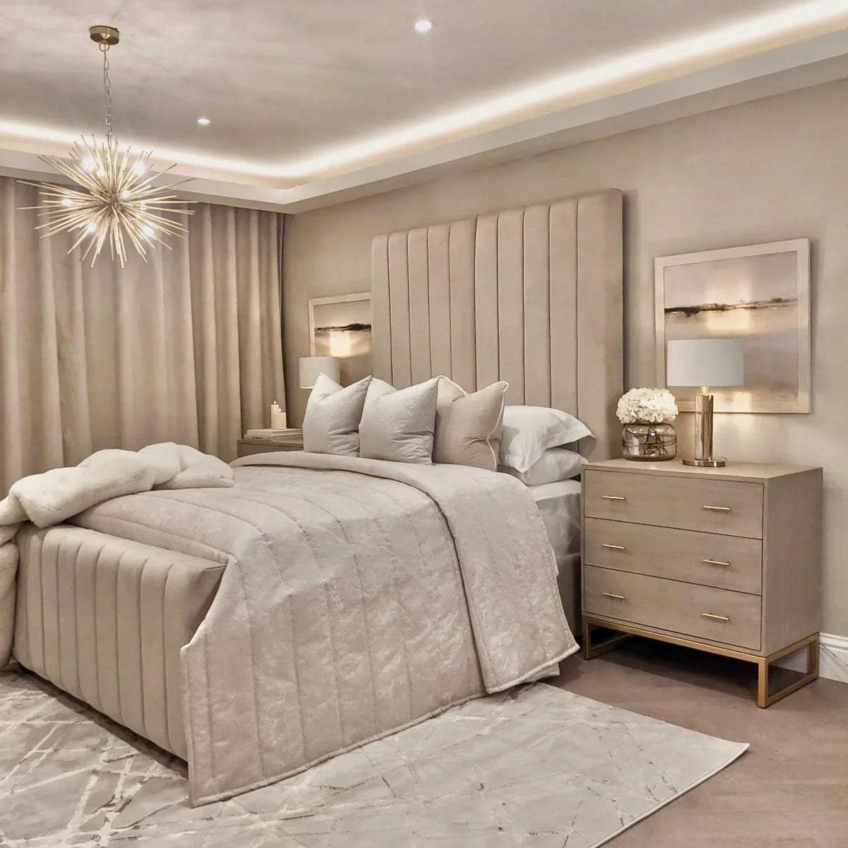 Westminster Luxury Panelled Bed - Sofista Living LTD 