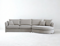 Sofista Rubin Right Corner Sofa in Charcoal Boucle - Sofista Living LTD 